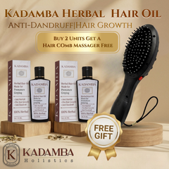 Buy 2 Kadamba Hair Oil Get a Hair Comb Massager Free